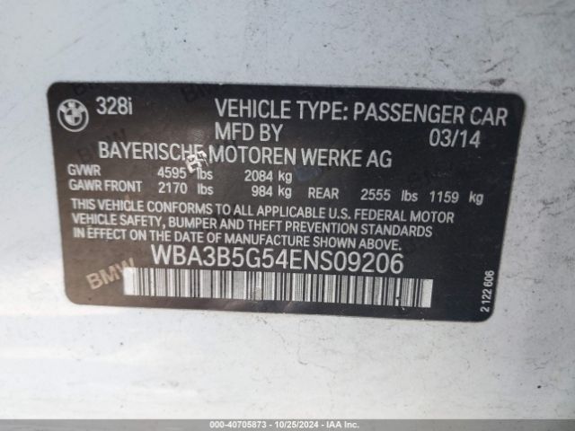 WBA3B5G54ENS09206 BMW 328i Xdrive