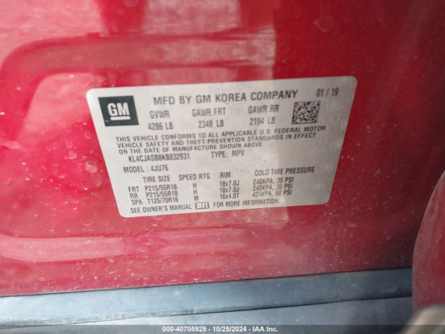 KL4CJASB8KB832931 Buick Encore Preferred