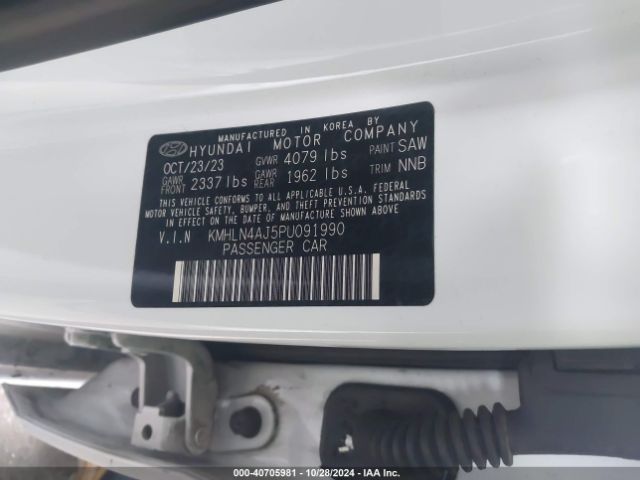 KMHLN4AJ5PU091990 Hyundai Elantra Hybrid Limited