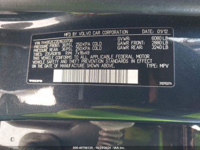 2013 VOLVO XC90 YV4952CZ2D1633708 Photo 8