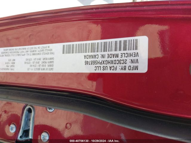 2C3CDXHGXPH568746 Dodge CHARGER GT