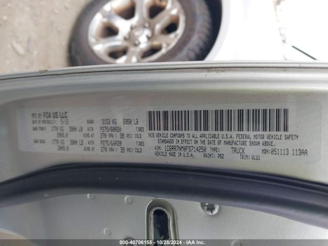 1C6RR7NM0FS714250 RAM 1500 Laramie