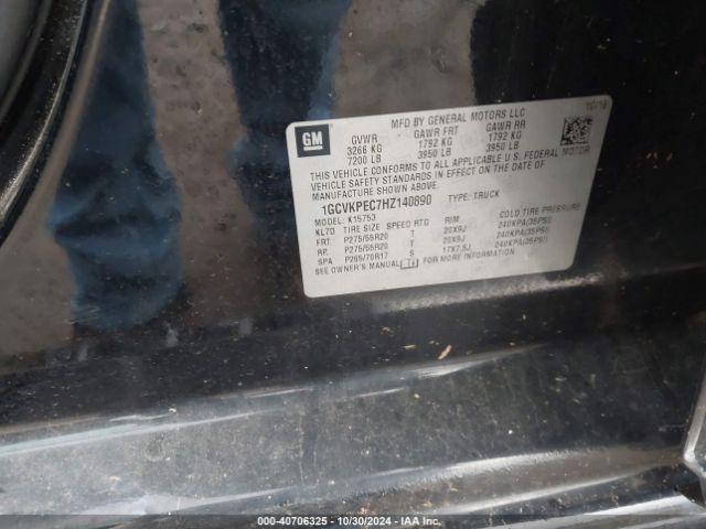 1GCVKPEC7HZ140890 Chevrolet Silverado 1500 Custom