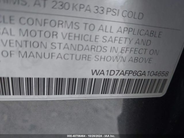 WA1D7AFP6GA104658 Audi Q5 3.0t Premium Plus
