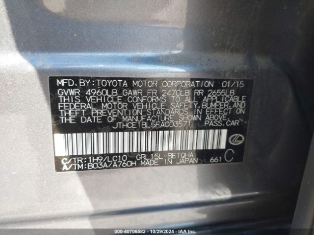JTHCE1BL5FA003571 Lexus GS 350