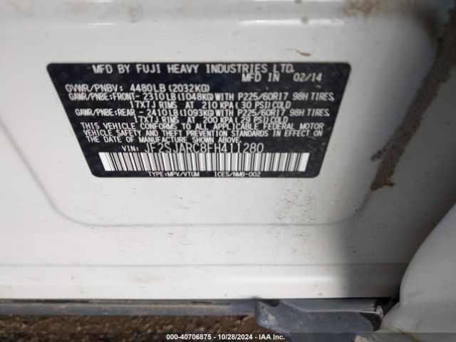 JF2SJARC8FH411280 Subaru Forester 2.5i Limited