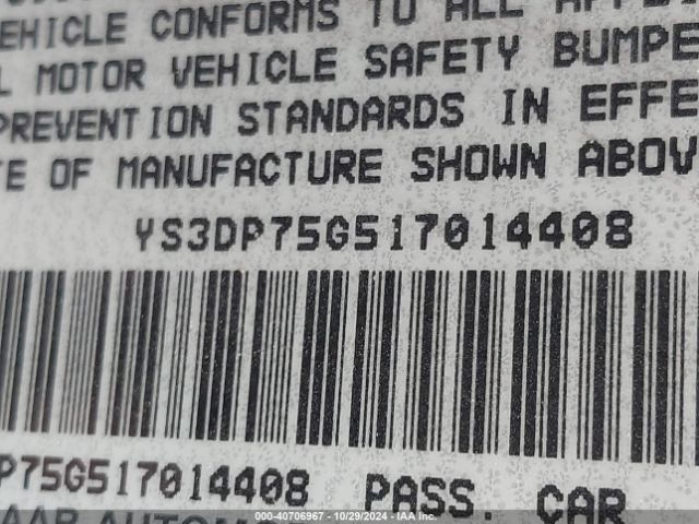 2001 SAAB 9-3 YS3DP75G517014408 Photo 8