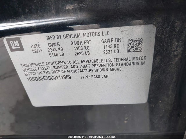 2012 CADILLAC CTS 1G6DS5E30C0111909 Photo 8