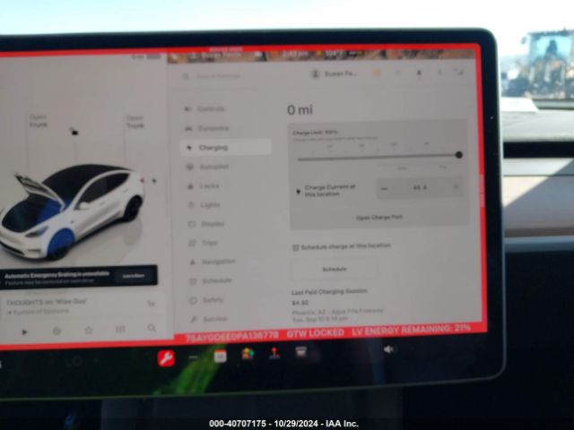 7SAYGDEE0PA136778 Tesla Model Y Awd/long Range Dual Motor All-wheel Drive