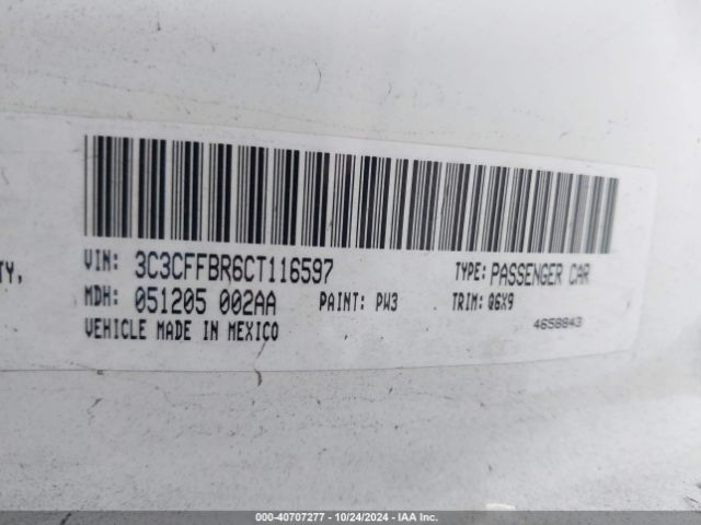 2012 FIAT 500 3C3CFFBR6CT116597 Photo 8