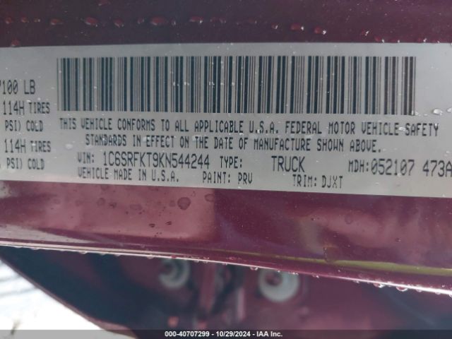 2019 RAM 1500 1C6SRFKT9KN544244 Photo 8