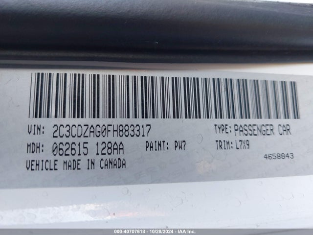 Dodge Challenger Sxt 2015 2C3CDZAG0FH883317 Image 9