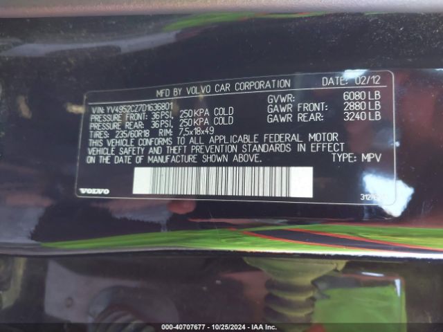 2013 VOLVO XC90 YV4952CZ7D1636801 Photo 8