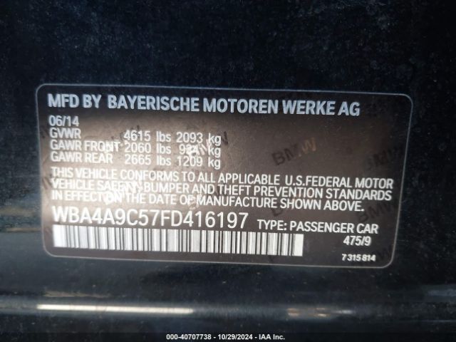 WBA4A9C57FD416197 BMW 428 Gran Coupe