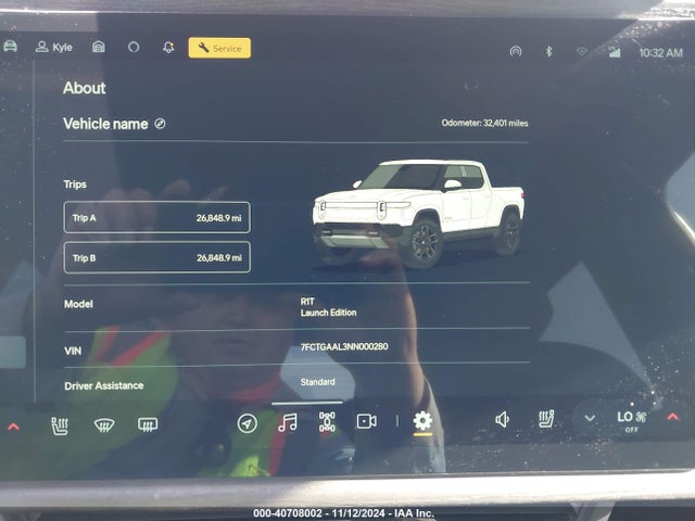 Rivian R1t Launch Edition 2022 7FCTGAAL3NN000280 Image 16