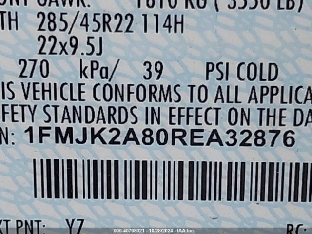 1FMJK2A80REA32876 Ford Expedition Limited Max