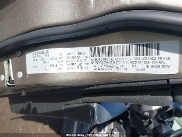 Jeep Cherokee Latitude 2016 1C4PJMCB0GW368153 Image 9