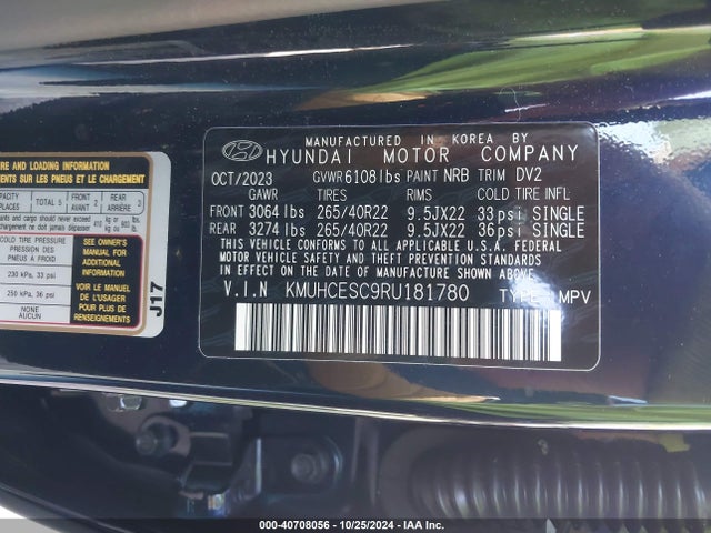 Genesis Gv80 3.5t Awd 2024 KMUHCESC9RU181780 Image 9