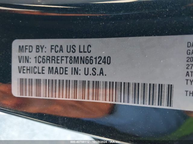 1C6RREFT8MN661240 RAM 1500 Big Horn  4x2 5'7 Box