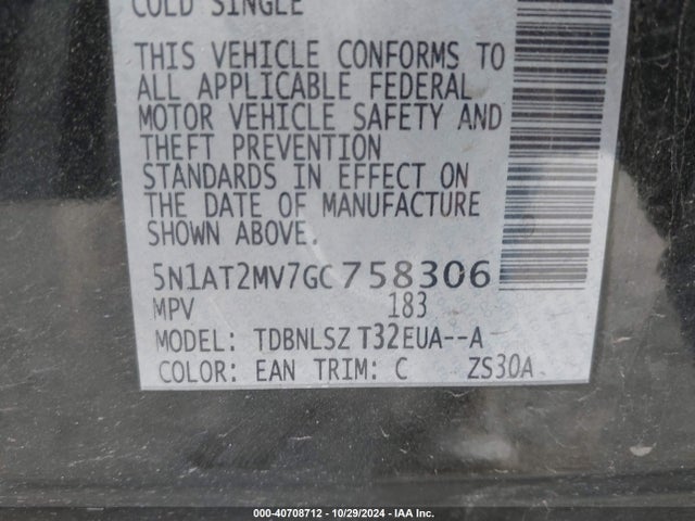Nissan Rogue Sl 2016 5N1AT2MV7GC758306 Image 9