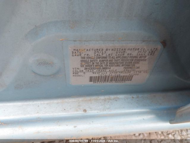 3N1CE2CPXEL380514 Nissan Versa Note Sv