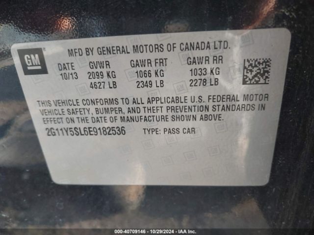 2G11Y5SL6E9182536 Chevrolet IMPALA LS