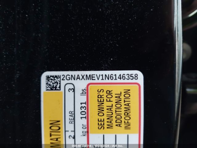 2022 CHEVROLET EQUINOX 2GNAXMEV1N6146358 Photo 8