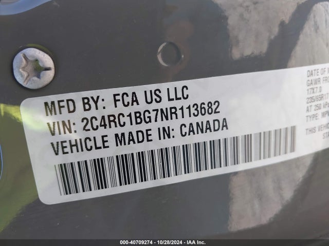 Chrysler Pacifica Touring L 2022 2C4RC1BG7NR113682 Image 9