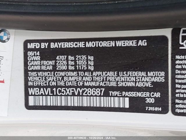 WBAVL1C5XFVY28687 BMW X1 Xdrive28i