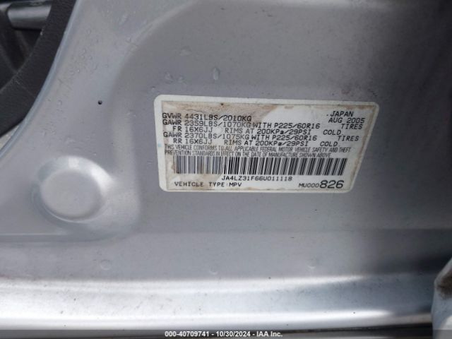 2006 MITSUBISHI OUTLANDER JA4LZ31F66U011118 Photo 8