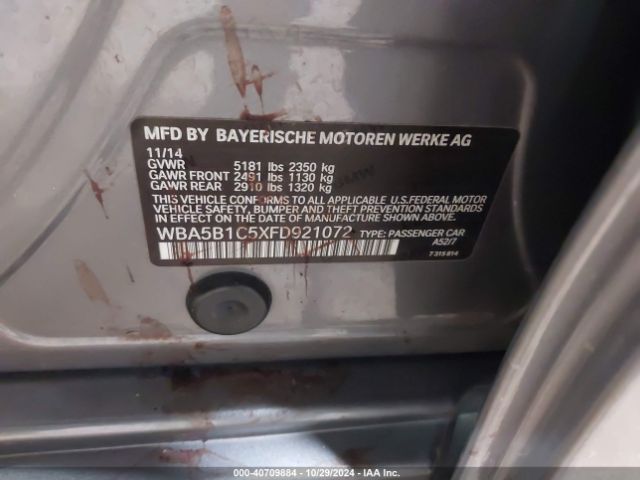 WBA5B1C5XFD921072 BMW 535i