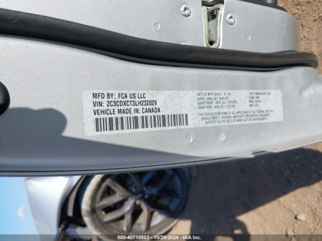 2C3CDXCT3LH232029 Dodge Charger R/t Rwd