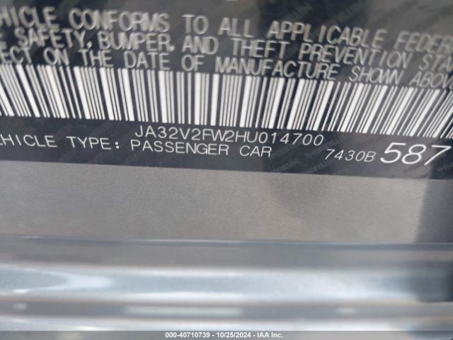 JA32V2FW2HU014700 Mitsubishi Lancer Se