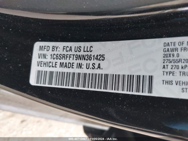 1C6SRFFT9NN361425 RAM 1500