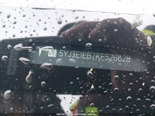 5YJ3E1EB7KF526628 Tesla Model 3 Long Range/performance