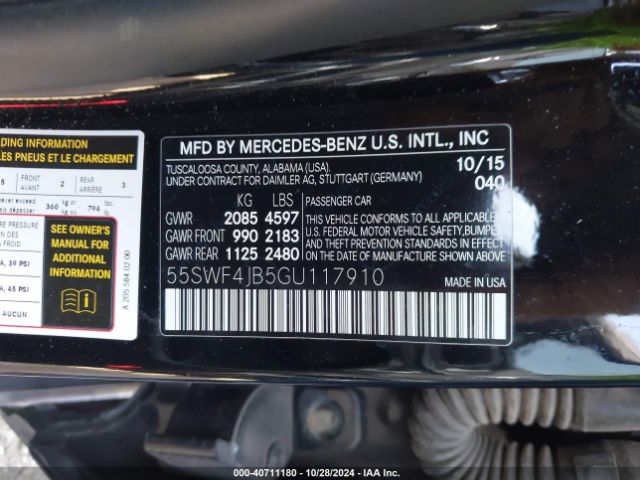 55SWF4JB5GU117910 Mercedes-Benz C 300 Luxury/sport