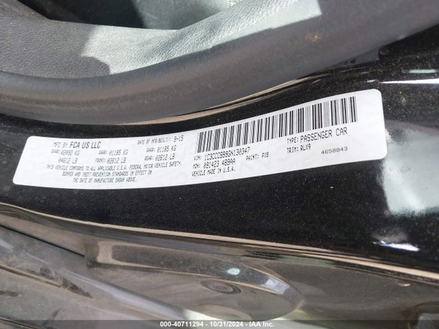 1C3CCCBB9GN130347 Chrysler 200 S