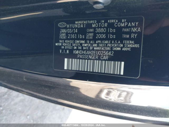 KMHDH6AH2EU025642 Hyundai Elantra