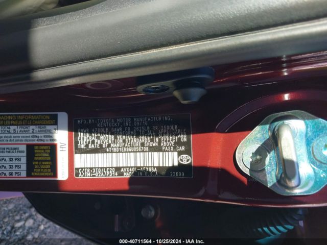 4T1BD1EB9GU056708 Toyota Avalon Hybrid Xle Premium