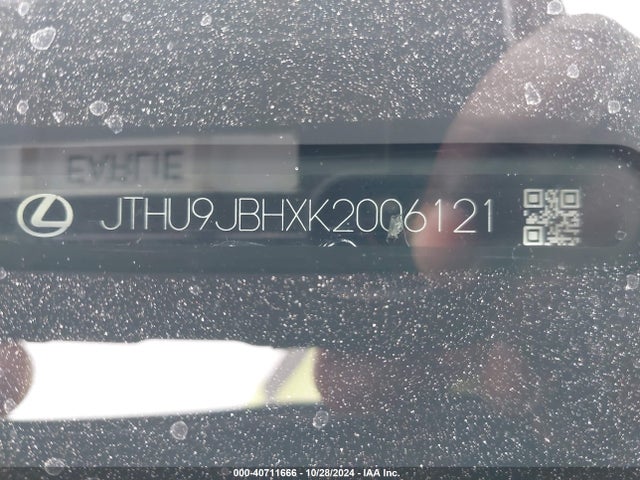 JTHU9JBHXK2006121 Lexus UX 250H