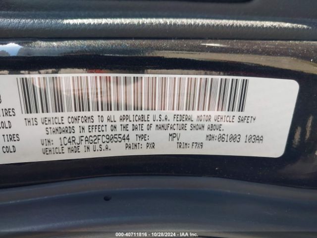 1C4RJFAG2FC905544 Jeep Grand Cherokee Laredo