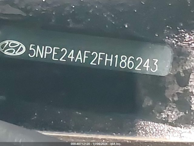 5NPE24AF2FH186243 Hyundai SONATA SE