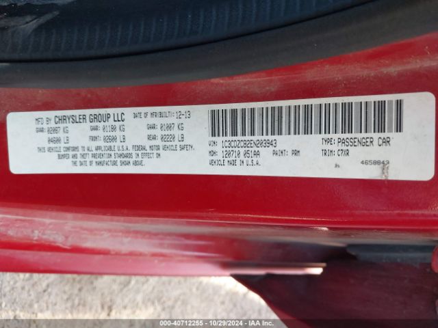 1C3CDZCB2EN203943 Dodge Avenger Sxt