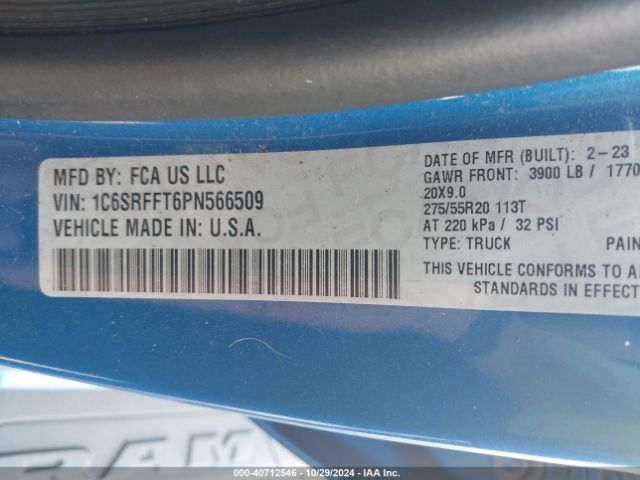 2023 RAM 1500 1C6SRFFT6PN566509 Photo 8
