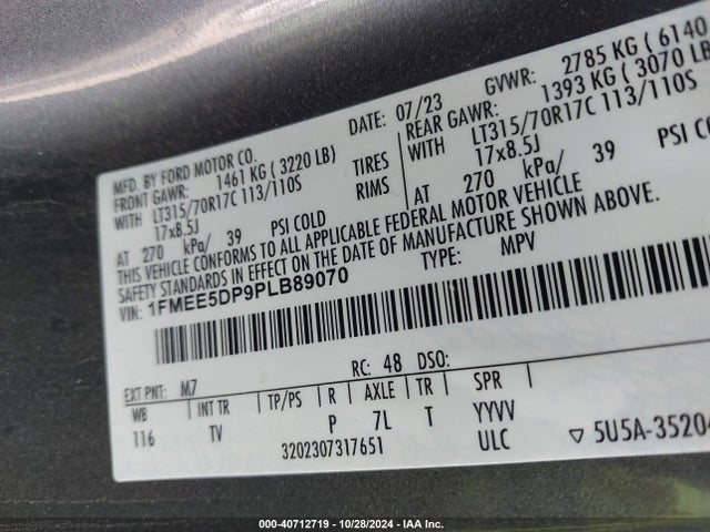 Ford Bronco Wildtrak 2023 1FMEE5DP9PLB89070 Image 9