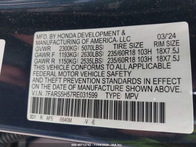 2024 HONDA CR-V 7FARS5H57RE031599 Photo 8