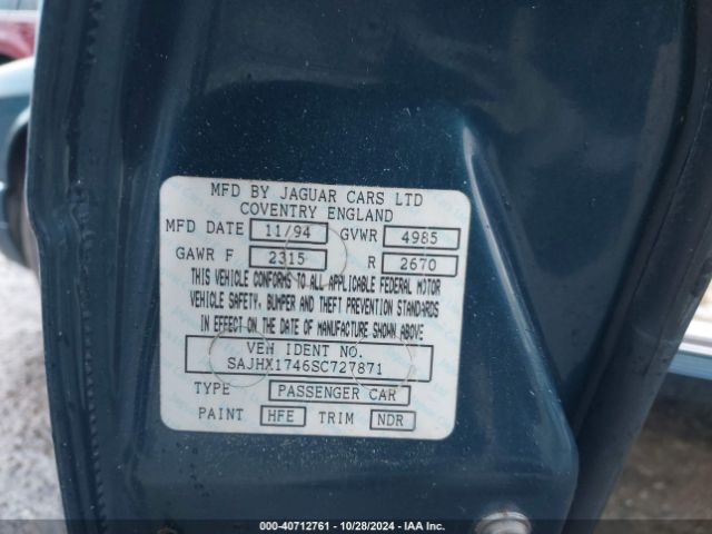 1995 JAGUAR XJ6 SAJHX1746SC727871 Photo 8