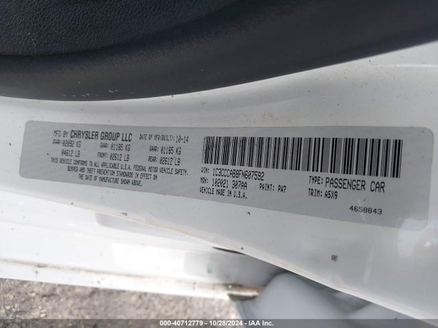 1C3CCCAB8FN607592 Chrysler 200 Limited
