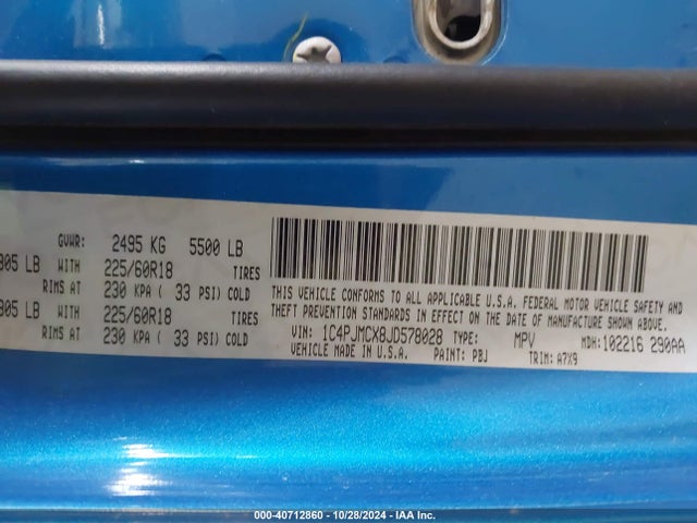 1C4PJMCX8JD578028 Jeep Cherokee Latitude 4x4