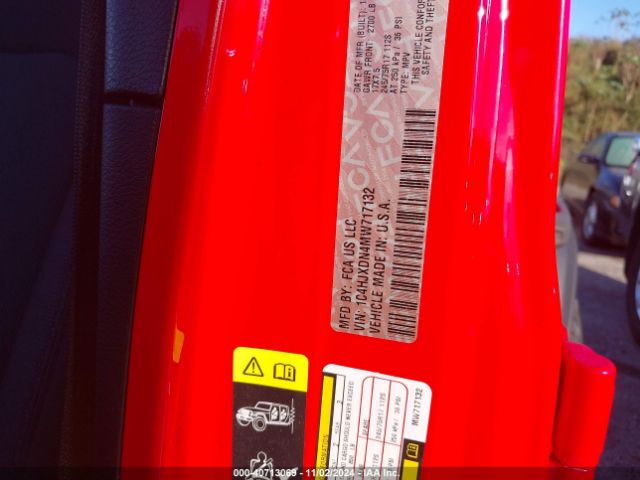 1C4HJXDN4MW717132 Jeep Wrangler Unlimited Sport 4x4